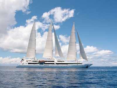 Le Ponant, the sailboat used for the Indian Ocean cruise offered through WWF/Zegrahm Tours.